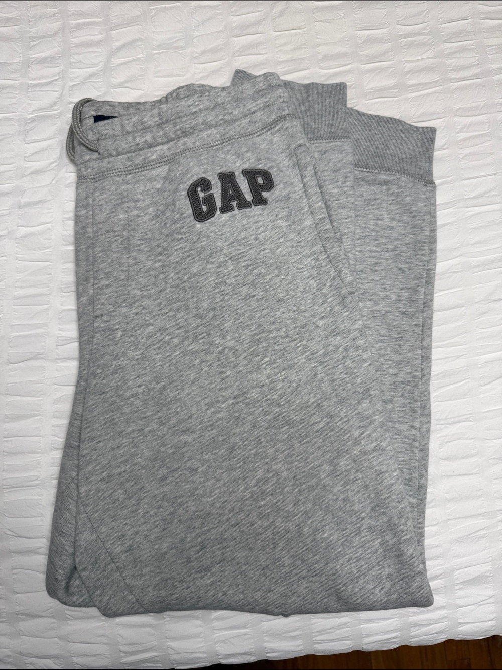 GAP Kids Heather Gray Logo Jogger Pants